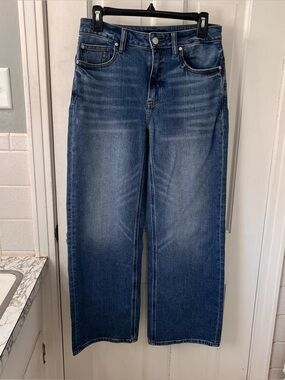 Quince Women's Bella Stretch Relaxed Jeans in Atlantic Blue